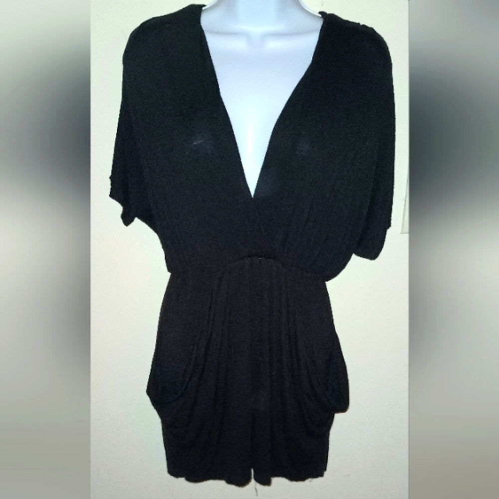 Black bathing suit cover up